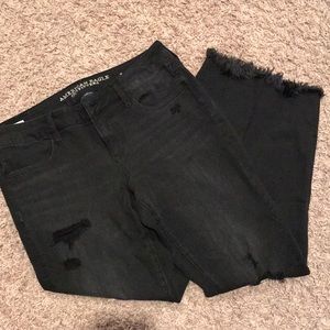 Ripped American Eagle Black Jeans